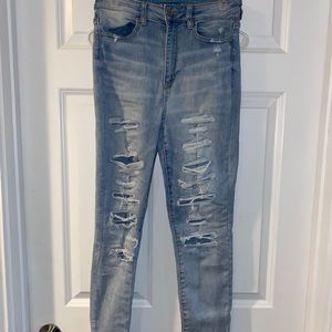 American eagle ripped skinny jeans